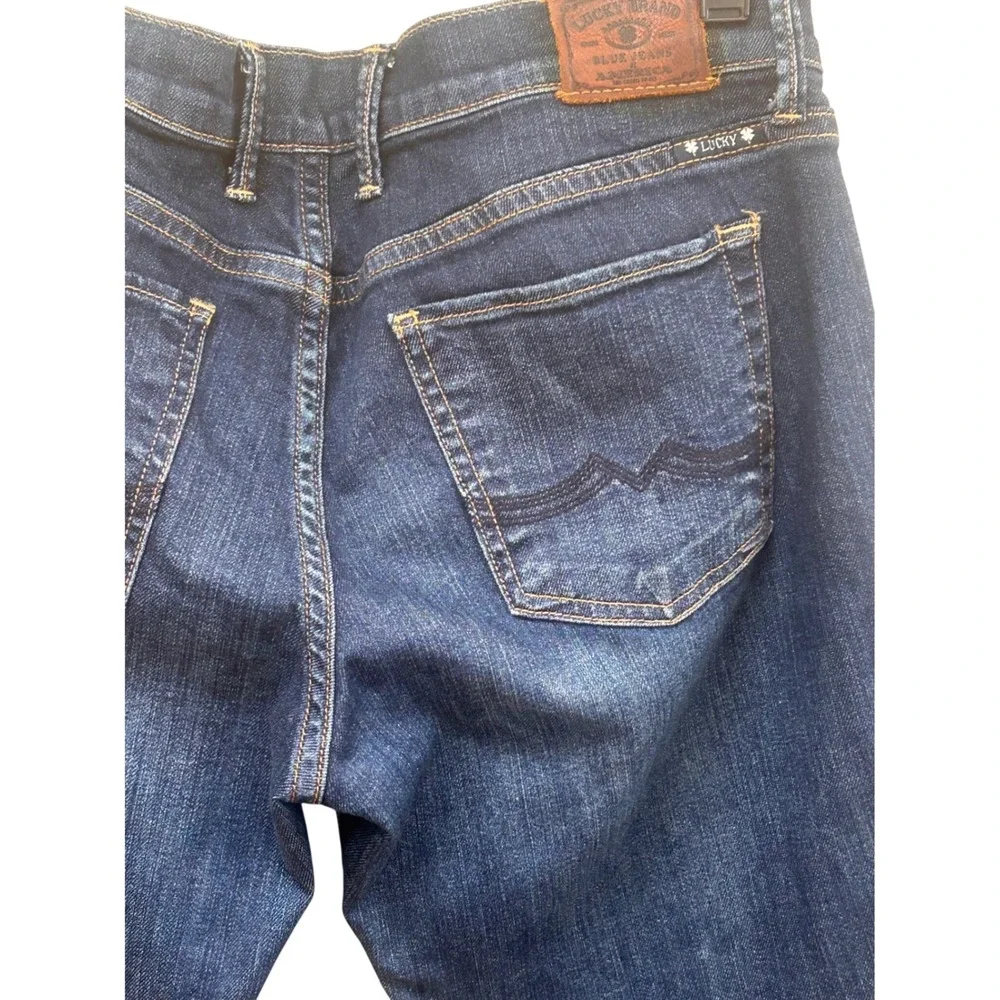 Lucky Brand Sweet N Straight Ankle Jeans‎ Dark Wash Blue Denim 6/28 Mid Rise